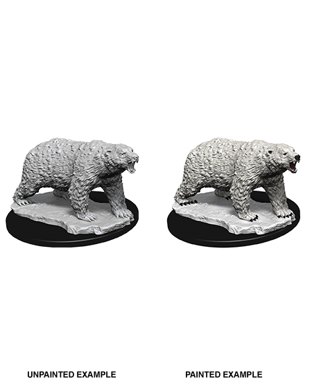 WizKids Deep Cuts Unpainted Miniatures: Polar Bear W9