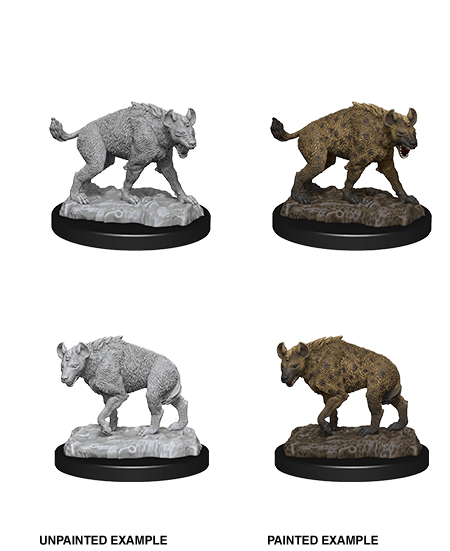 WizKids Deep Cuts Unpainted Miniatures: Hyenas W14